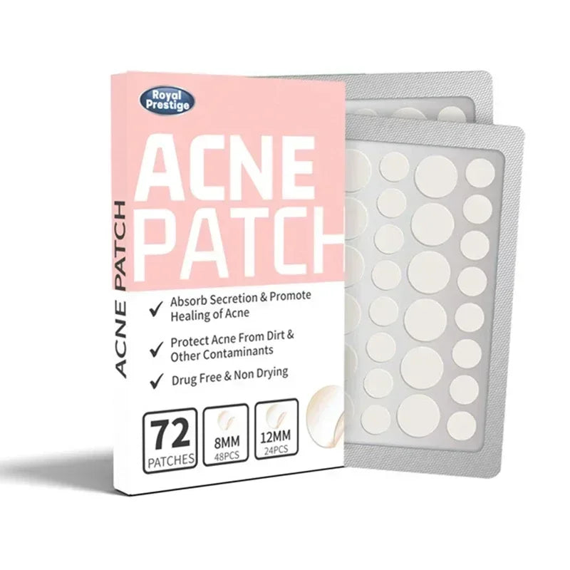 72–720PCS Invisible Acne Patches – Waterproof Hydrocolloid Pimple & Blemish Repair Stickers
