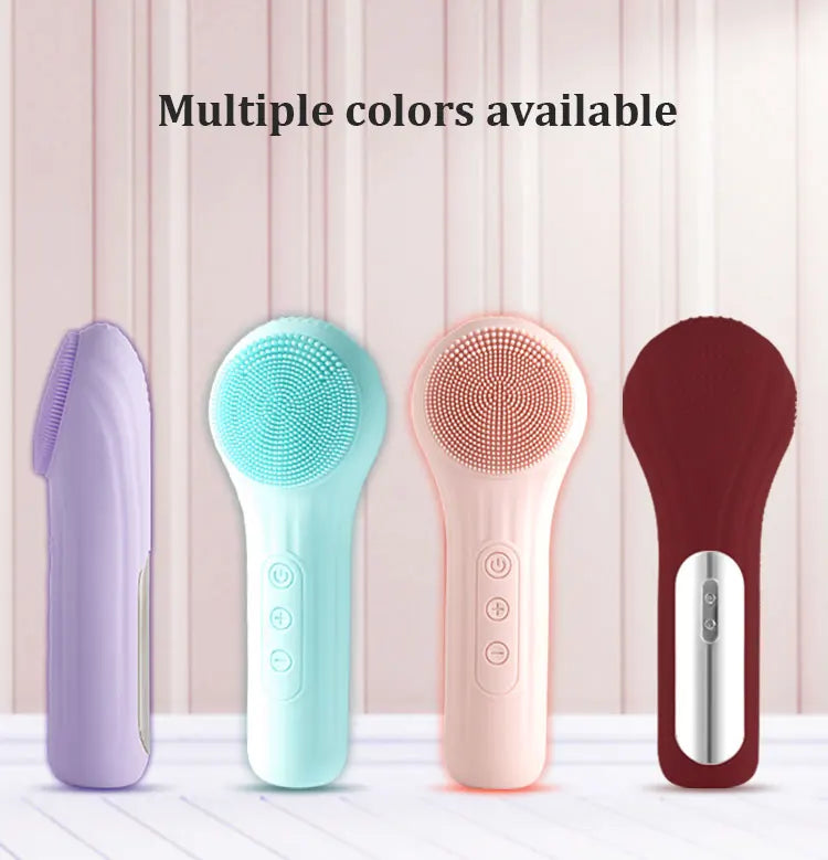 Rechargeable Sonic Facial Cleansing Brush – Waterproof Exfoliating Face Scrubber for Men & Women