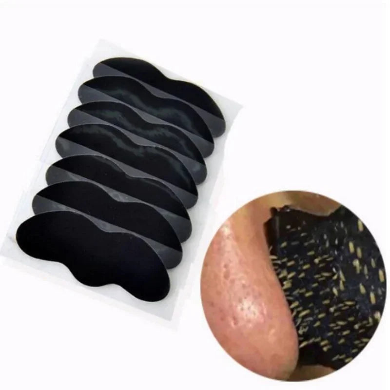 0PCS Bamboo Charcoal Blackhead Remover Nose Mask – Deep Cleansing Pore Strips