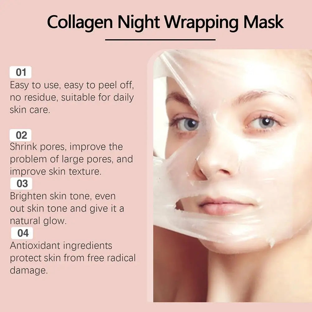 Collagen Clay Night Face Mask – Hydrating Overnight Skincare (75 ml)
