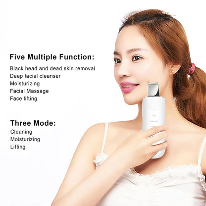 Ultrasonic Skin Scrubber – Deep Facial Cleanser & Blackhead Remover