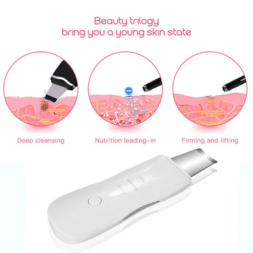 Ultrasonic Skin Scrubber – Deep Facial Cleanser & Blackhead Remover