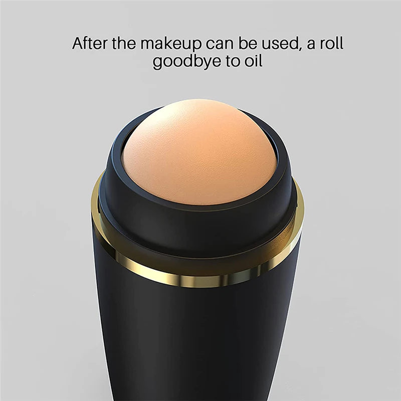 Volcanic Stone Face Oil Absorbing Roller – Natural Skin Care & Pore Cleansing Tool