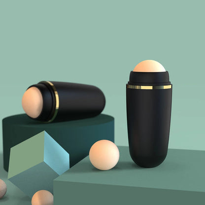 Volcanic Stone Face Oil Absorbing Roller – Natural Skin Care & Pore Cleansing Tool