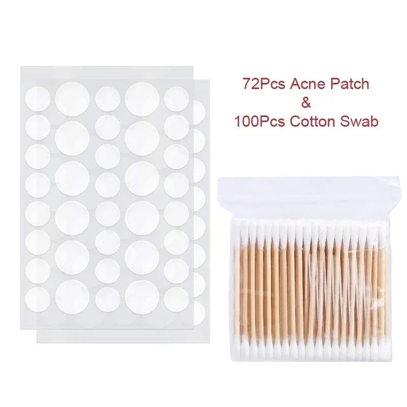72–720PCS Invisible Acne Patches – Waterproof Hydrocolloid Pimple & Blemish Repair Stickers