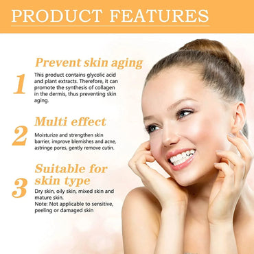 100ml Glycolic Acid 7% Toning Solution To Remove Acne and Moisturize Skin