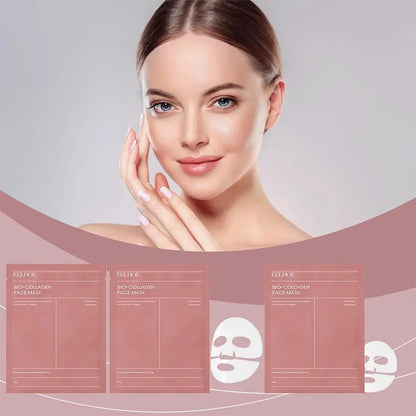 Bio Collagen Face Mask – Hydrating, Pore-Minimizing & Brightening (1/5/10 Pcs)