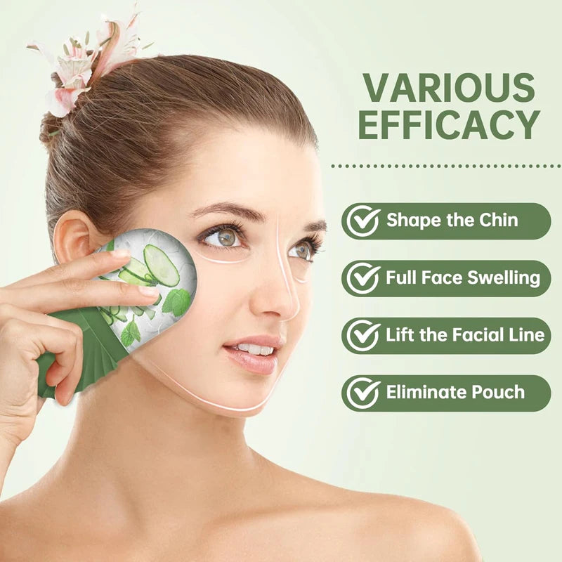 Ice Face Roller Ice Cube Beauty Massage Silicone Ice Mold For Eye Puffiness