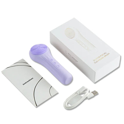 Rechargeable Sonic Facial Cleansing Brush – Waterproof Exfoliating Face Scrubber for Men & Women