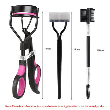 7/15pcs Eyelash Curler Set with Pads, Tweezers, Brushes & Mascara Wands for Women
