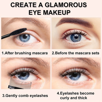 7/15pcs Eyelash Curler Set with Pads, Tweezers, Brushes & Mascara Wands for Women