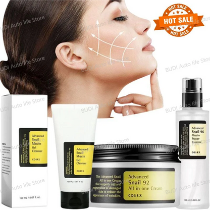 Advanced Snail 96 Mucin Power Essence/Cleanser/Cream Moisturizing Smoothing Nourishing Korean Skin Care