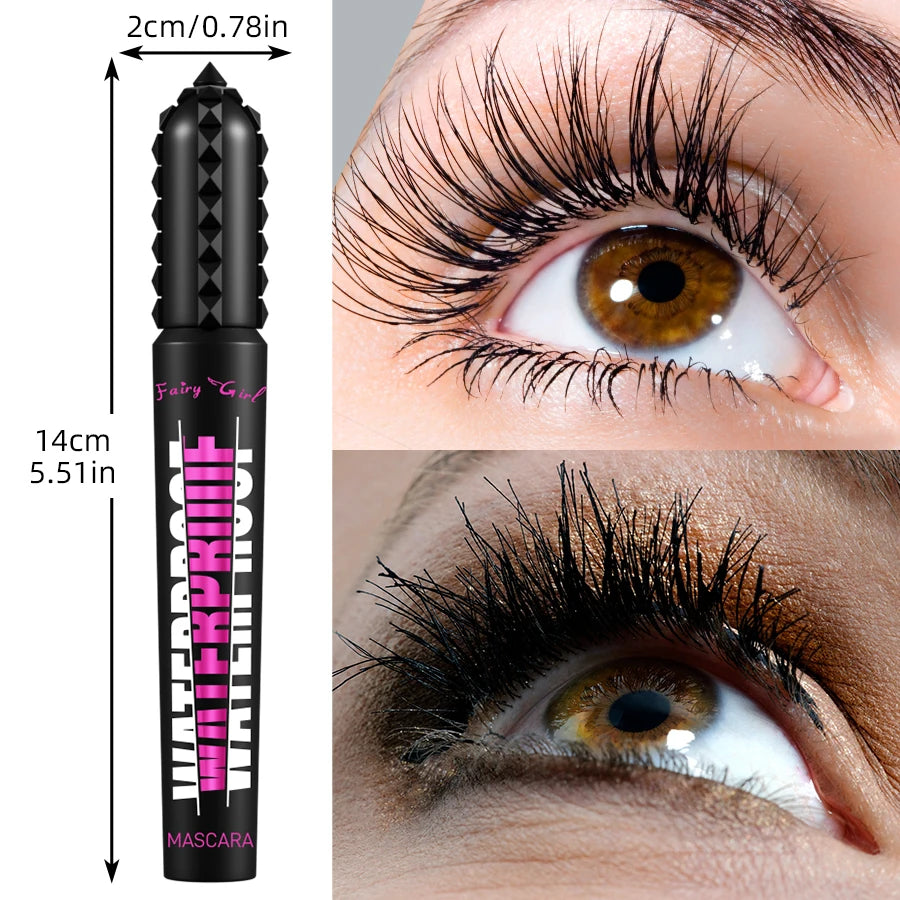 4D Waterproof Black Mascara – Long-Lasting Volume & Length