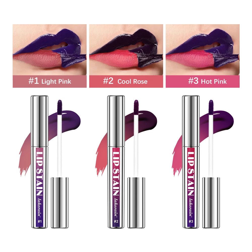 Waterproof Lip Stain – Long-Lasting Lip Pigment (2.5 ml, 3 Shades)