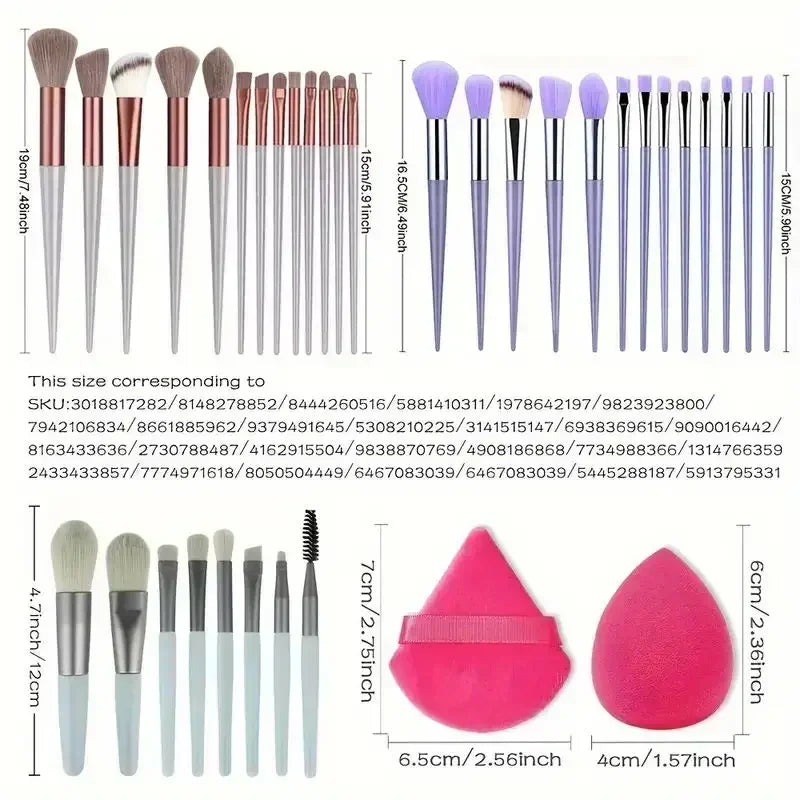 Professional Makeup Brush Set – Blending Tools for Face & Eyes