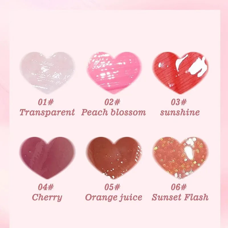 6PCS Moisturizing Lip Gloss Set – Hydrating Lip Oil, Plumper & Liquid Lipstic