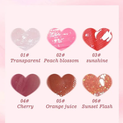 6PCS Moisturizing Lip Gloss Set – Hydrating Lip Oil, Plumper & Liquid Lipstic