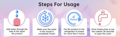 Ice Face Roller Ice Cube Beauty Massage Silicone Ice Mold For Eye Puffiness
