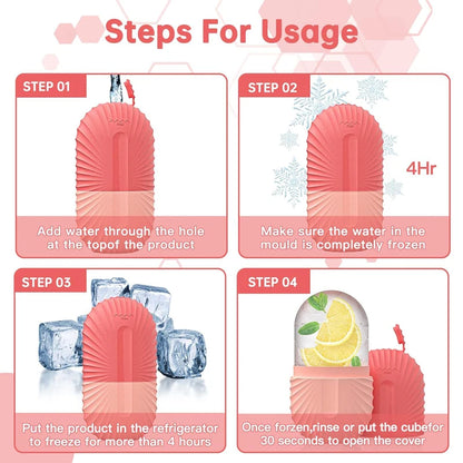 Ice Face Roller Ice Cube Beauty Massage Silicone Ice Mold For Eye Puffiness