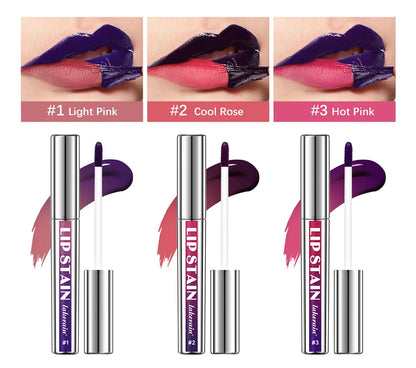 Waterproof Lip Stain – Long-Lasting Lip Pigment (2.5 ml, 3 Shades)