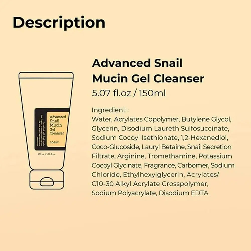 Advanced Snail 96 Mucin Power Essence/Cleanser/Cream Moisturizing Smoothing Nourishing Korean Skin Care