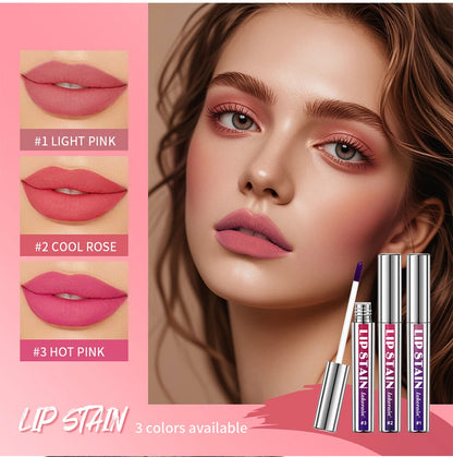 Waterproof Lip Stain – Long-Lasting Lip Pigment (2.5 ml, 3 Shades)