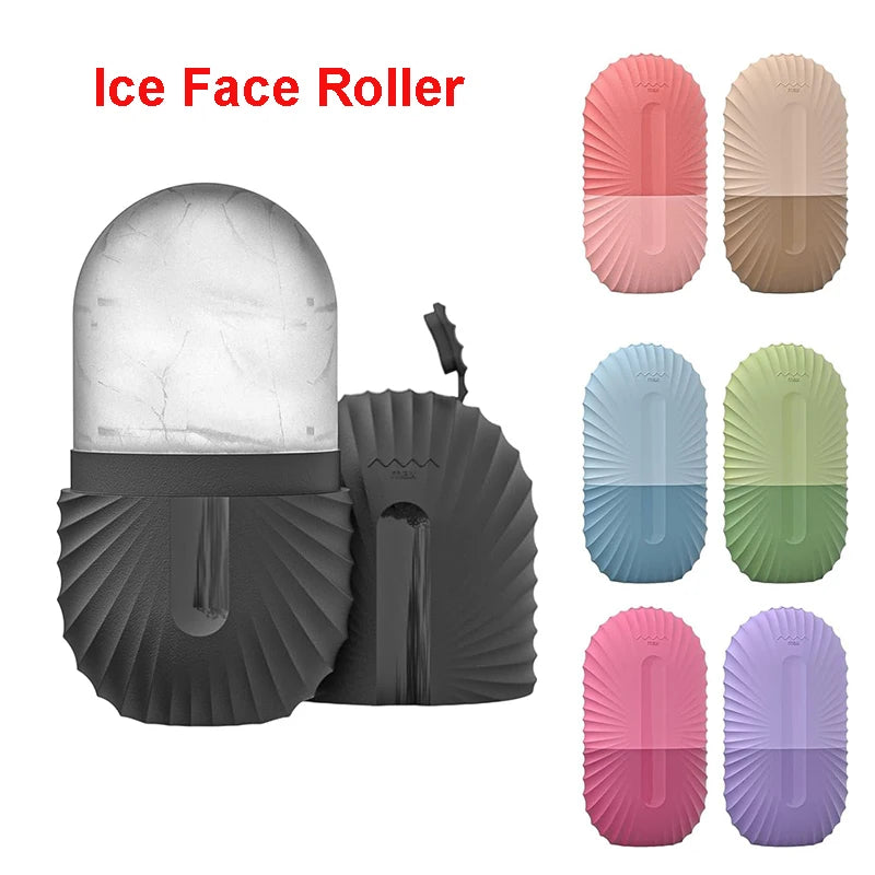 Ice Face Roller Ice Cube Beauty Massage Silicone Ice Mold For Eye Puffiness