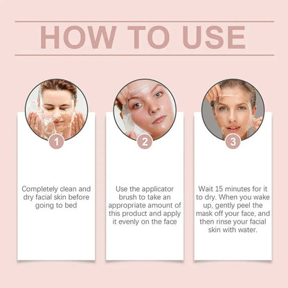 Collagen Clay Night Face Mask – Hydrating Overnight Skincare (75 ml)