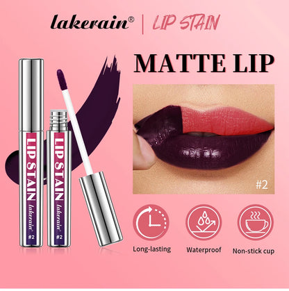 Waterproof Lip Stain – Long-Lasting Lip Pigment (2.5 ml, 3 Shades)