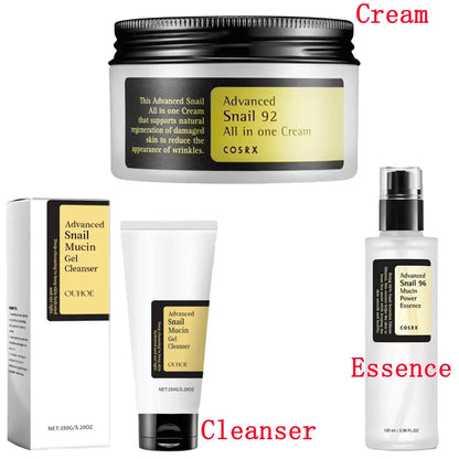 Advanced Snail 96 Mucin Power Essence/Cleanser/Cream Moisturizing Smoothing Nourishing Korean Skin Care