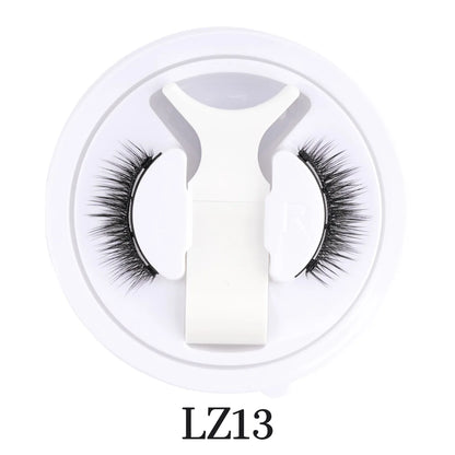 Hot 1 Pair Magnetic Eyelashes Handmade Fluffy Faux Mink Lashes Reusable Natural False Eyelashes and Magnetic Tweezers Set Makeup